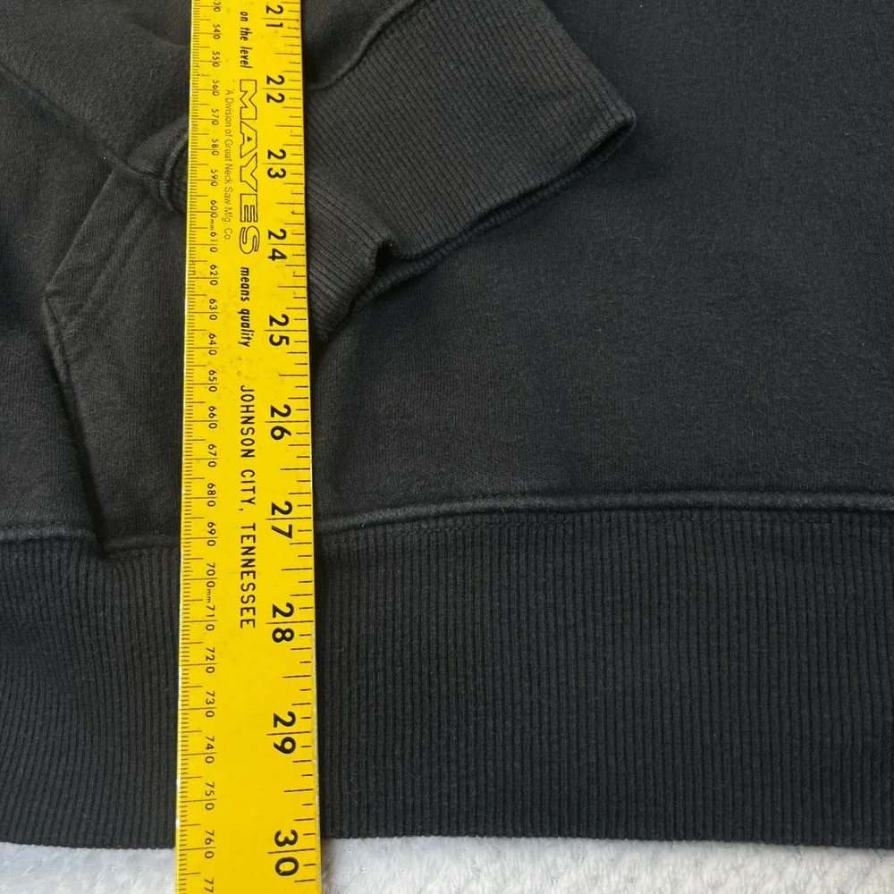 The North Face Mens Never Stop Exploring Black Hoodie Red Logo Patch XL